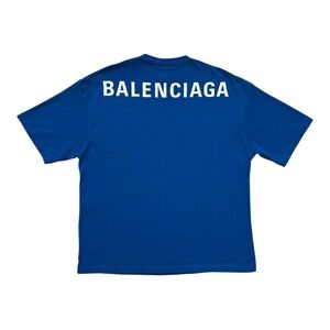 Balenciaga Royal Blue Long Sleeve Shirt
